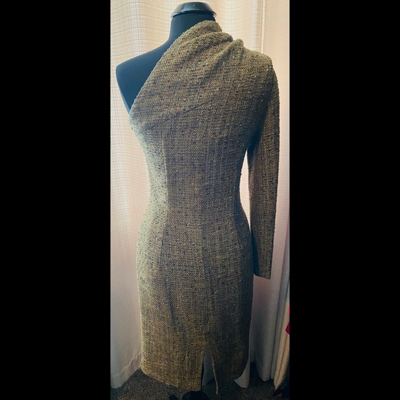 Stunning Tweed One-Shoulder Dress - Picture 2 of 6